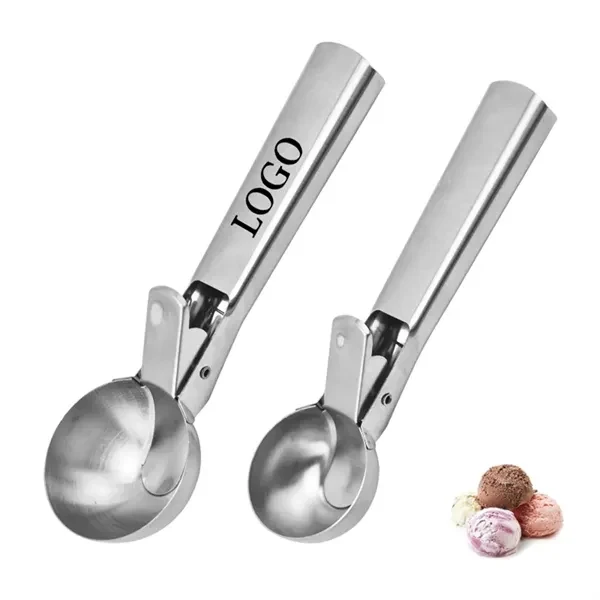 Custom Stainless Steel Ice Cream Scoop With Trigger Release — Kitchen Giveaway 1