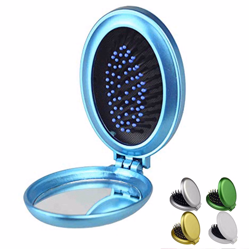Shell Shape Portable Folding Pocket Hair Brush