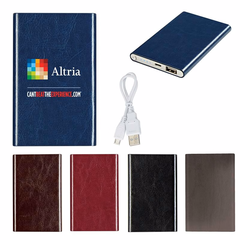 UL Listed Power Bank with Leathered Pouch