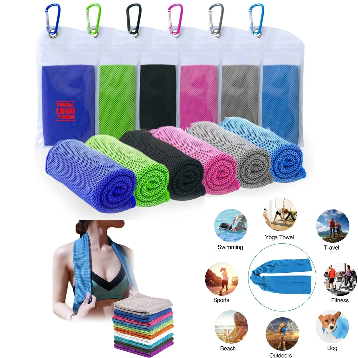 Cooling Towel with Zip Pocket 1