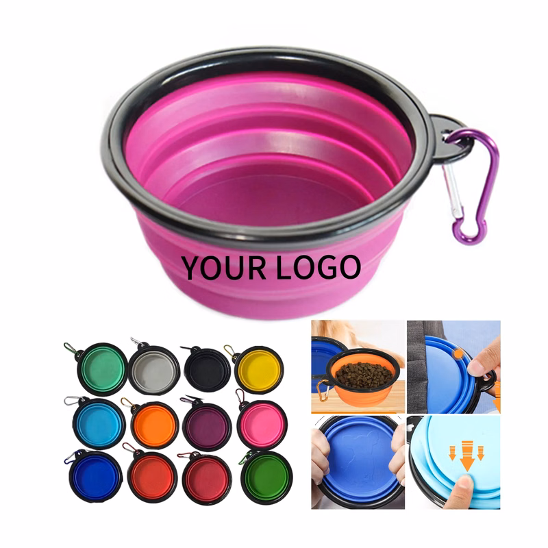 Travel Folding Pet Bowl Custom Logo