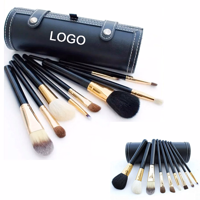 9pc Portable Makeup Brushes Set with Case