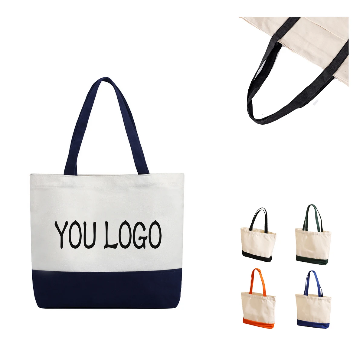 12oz Eco-friendly Cotton Canvas Bag, custom tote bag with logo imprint 1