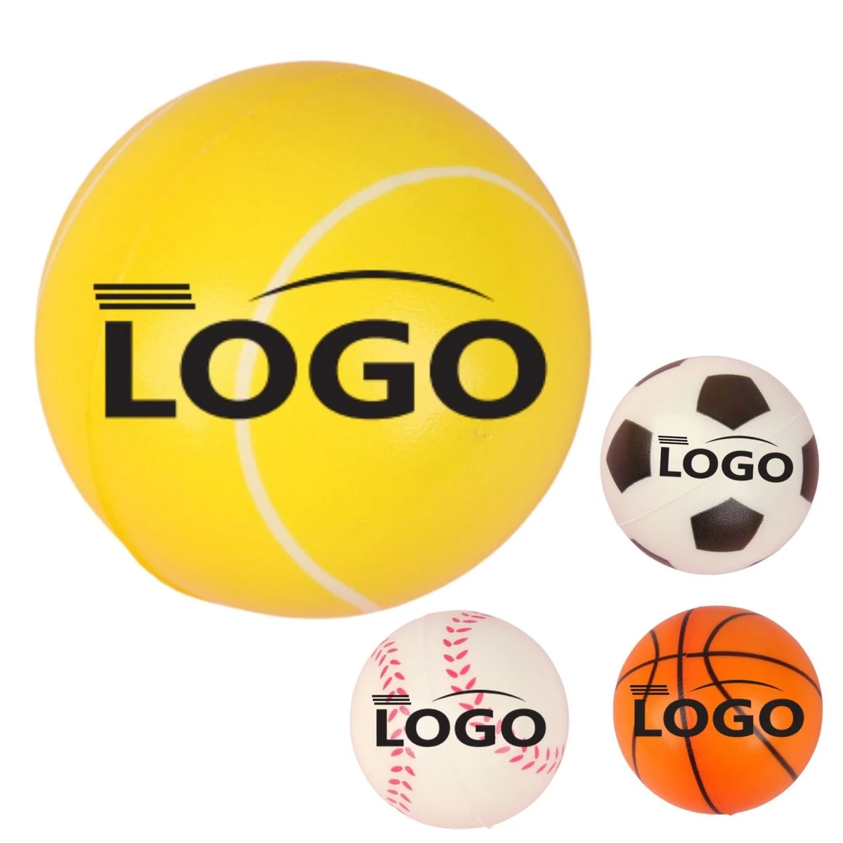 Round Stress Relief Ball with Custom Logo 1