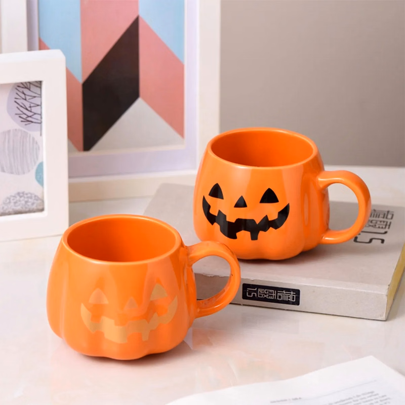 Halloween Ceramic Pumpkin Cup