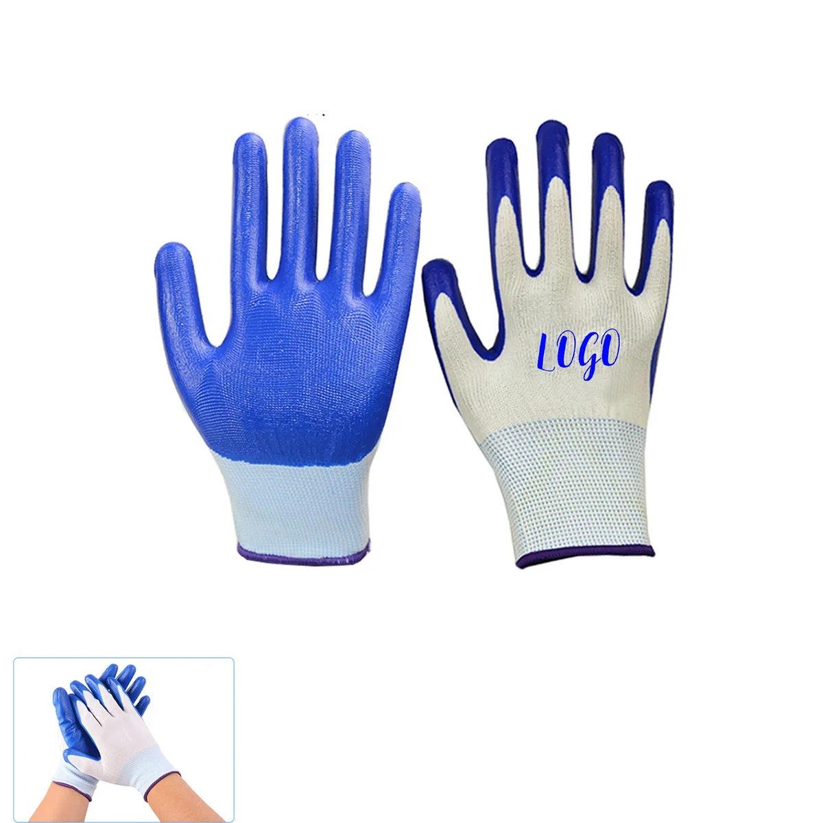 Nitrile Coated Slip Work Gloves 1
