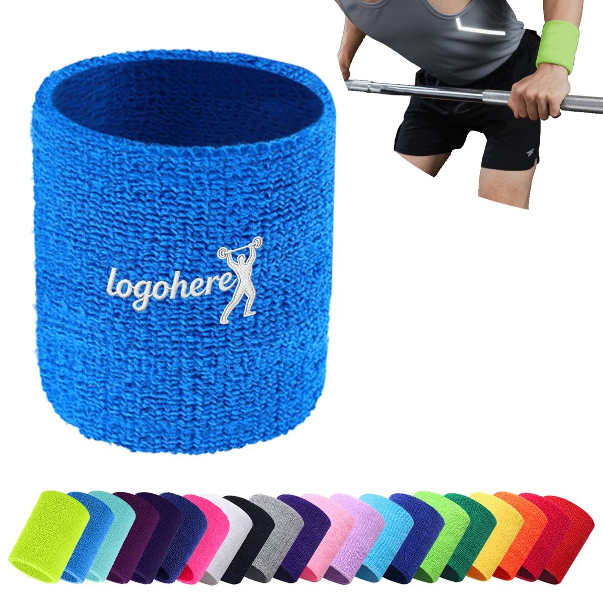 Custom Embroidered Sweat Wristbands 1