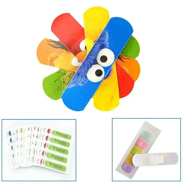 Custom Full-Color Printed Adhesive Bandage with Your Logo — Branded First Aid Promotion 1