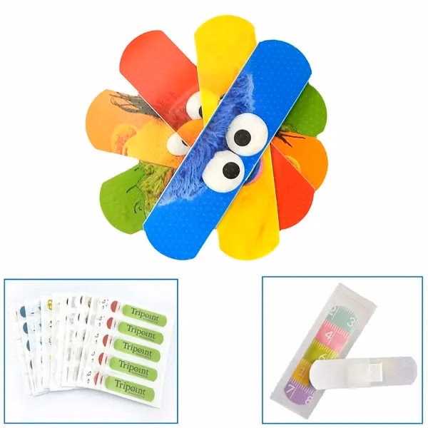 Custom Full-Color Printed Adhesive Bandage with Your Logo — Branded First Aid Promotion