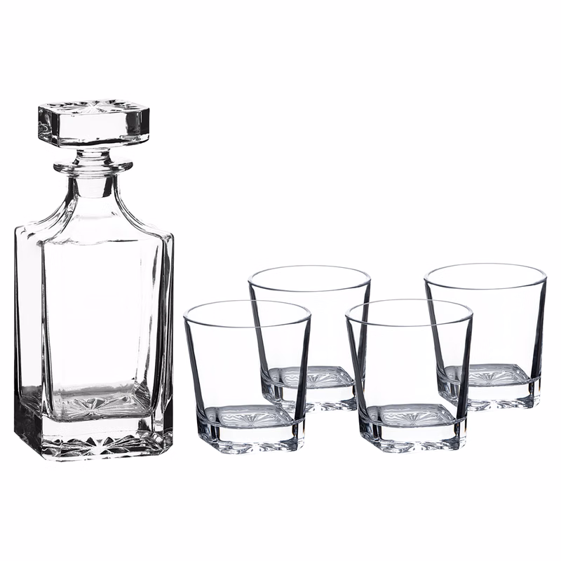 Square Glass Decanter Set