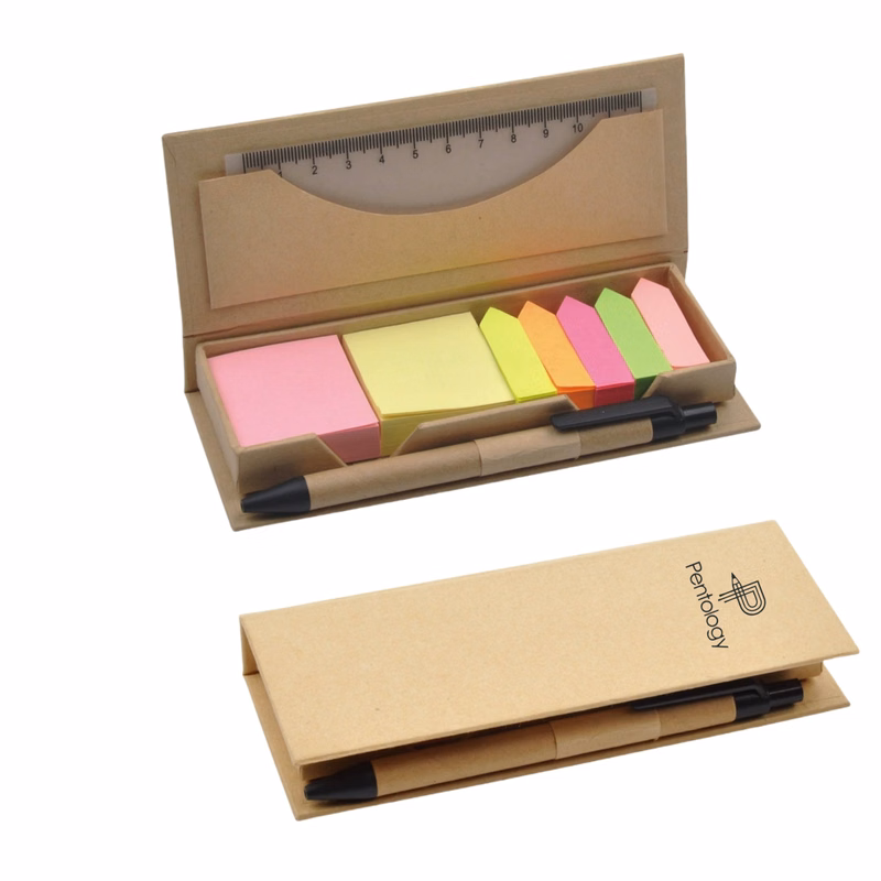 Kraftpaper Sticky Memo Note Set