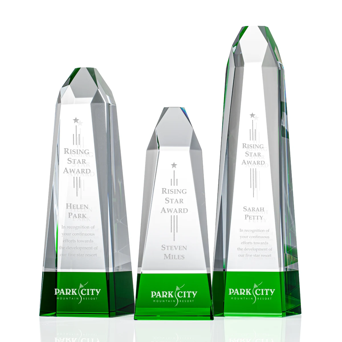 Radiant Obelisk Award - Green 1