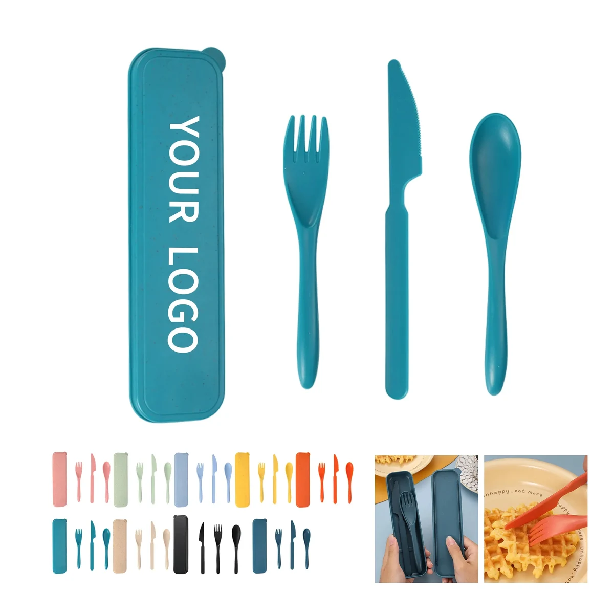 Cutlery Set Wheat Straw 3Piece 1