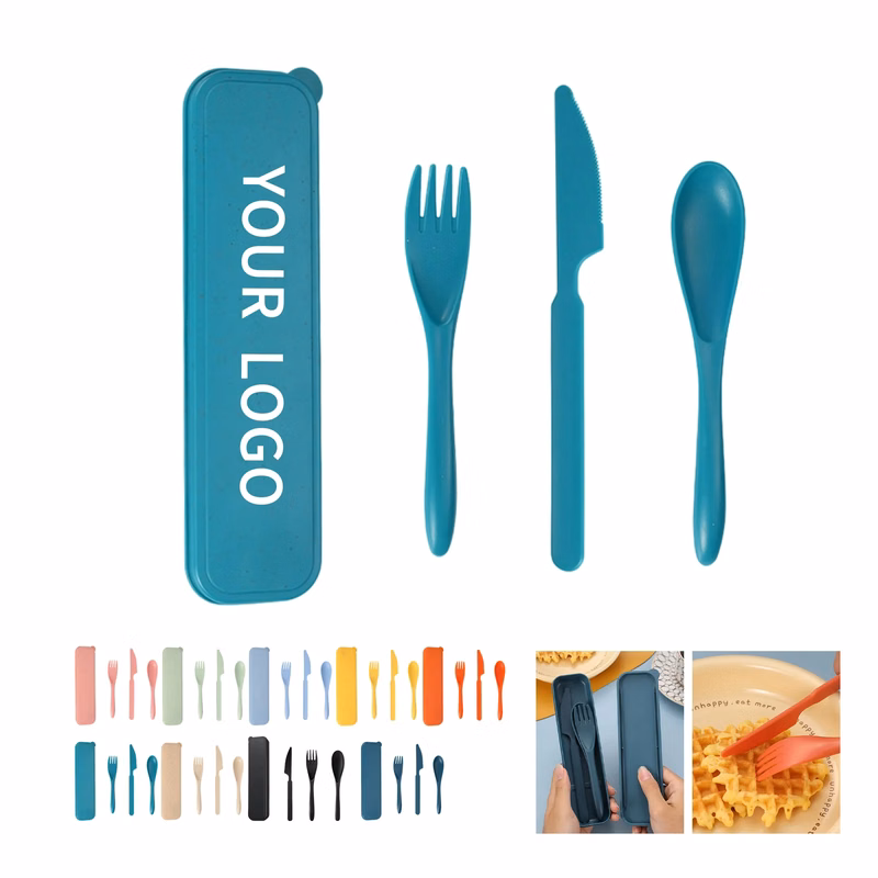 Cutlery Set Wheat Straw 3Piece