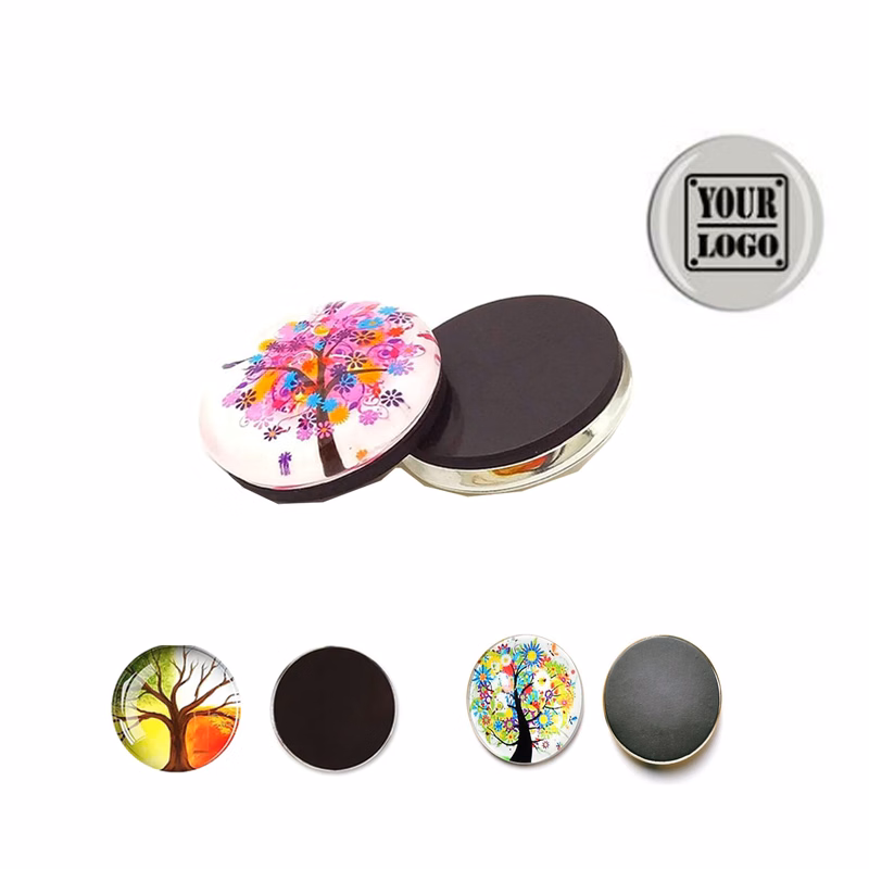 2" Round Crystal Dome Fridge Magnet