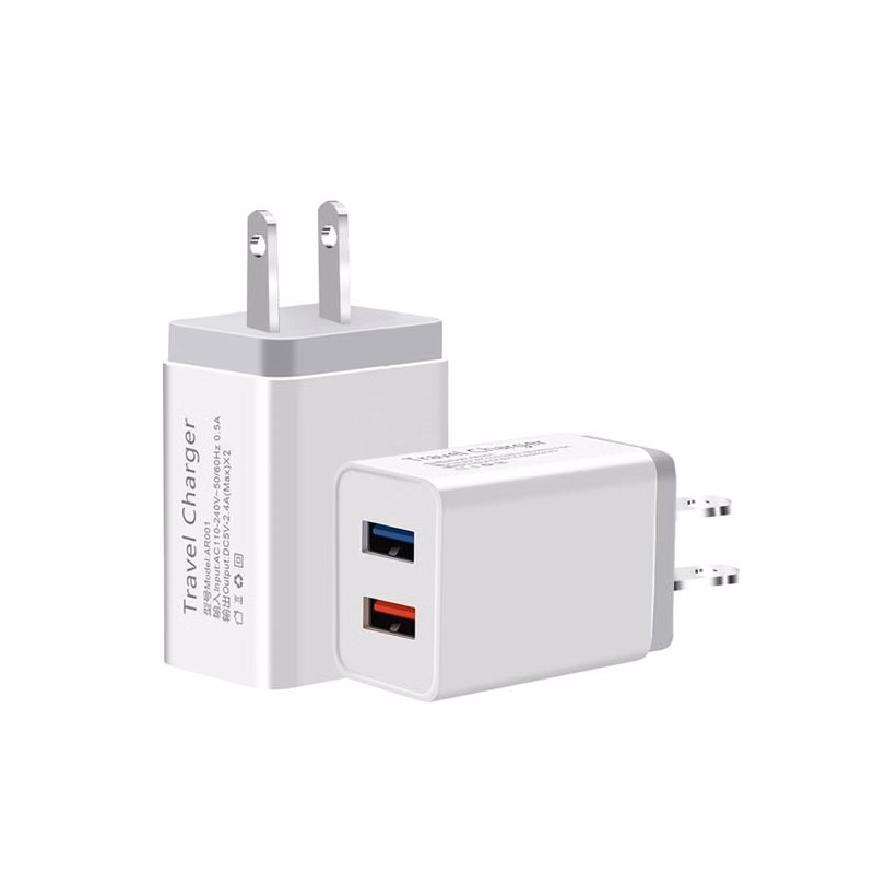 Dual Port USB Wall Plug Charger