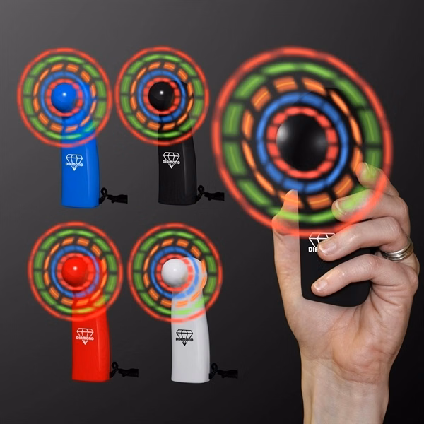 Pre-Programmed Mini Fans with LEDs