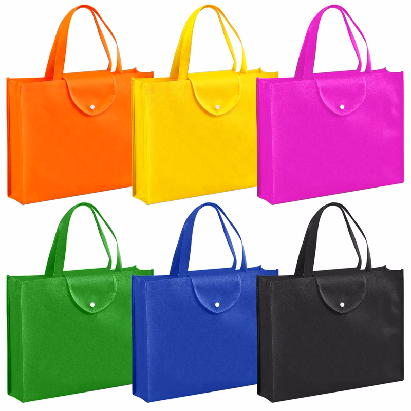 Foldable Nonwoven Handle Tote Bags
