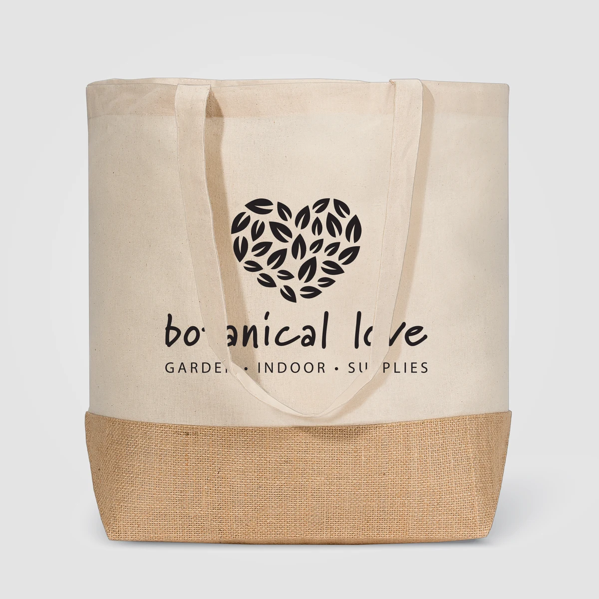 Rio™ Shopper Tote Bag - 5 oz. Recycled Cotton Blend with Jute 1