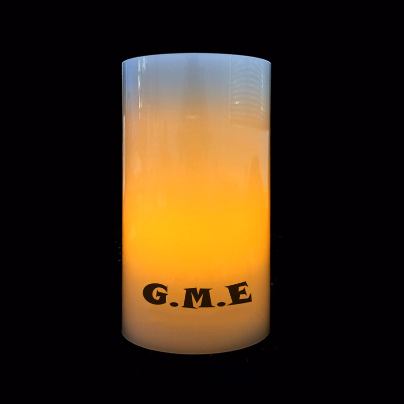 Flameless White 3"x6" Pillar Candle with Timer