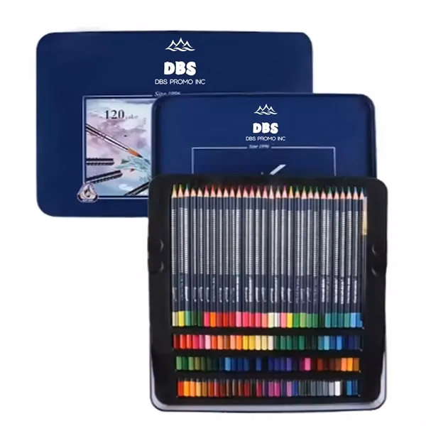 Tin Box Assorted Water Colorded Pencil Set