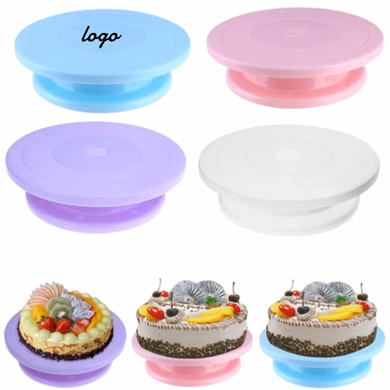 Colorful Rotating Cake Turntables