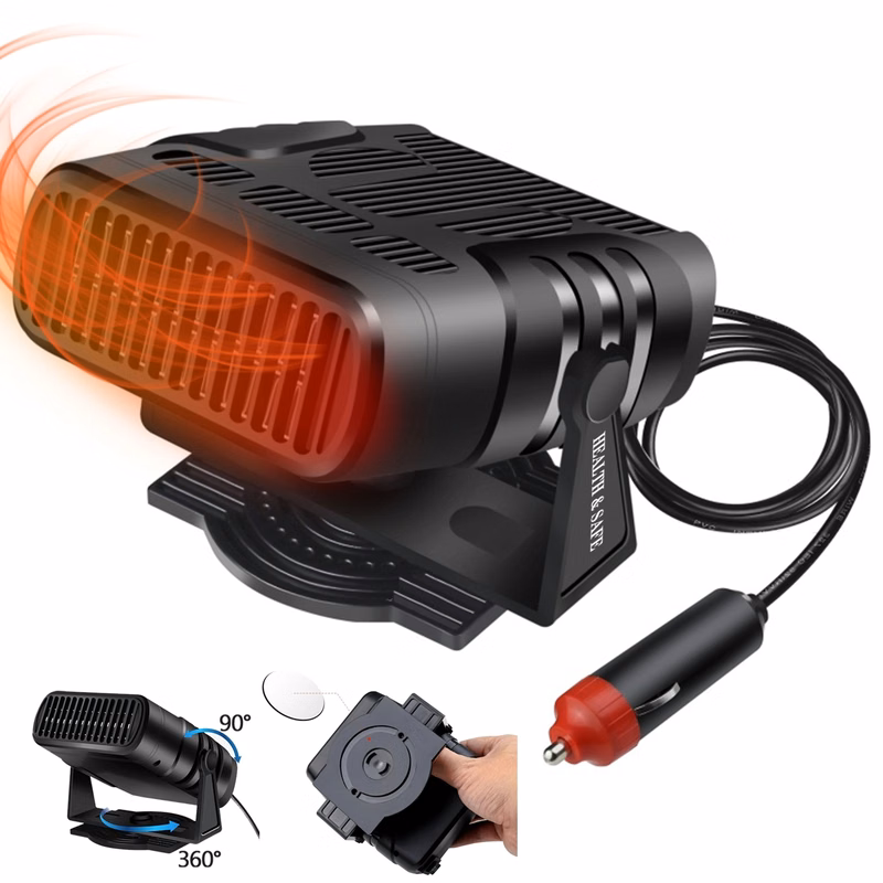 Car Heater 12V Windscreen Fan In Cigarette Lighter