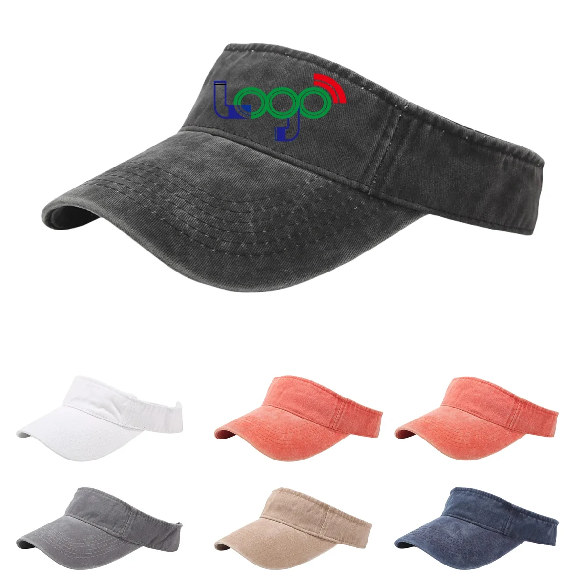 Custom Logo Cotton Sun Visor MOQ20 1