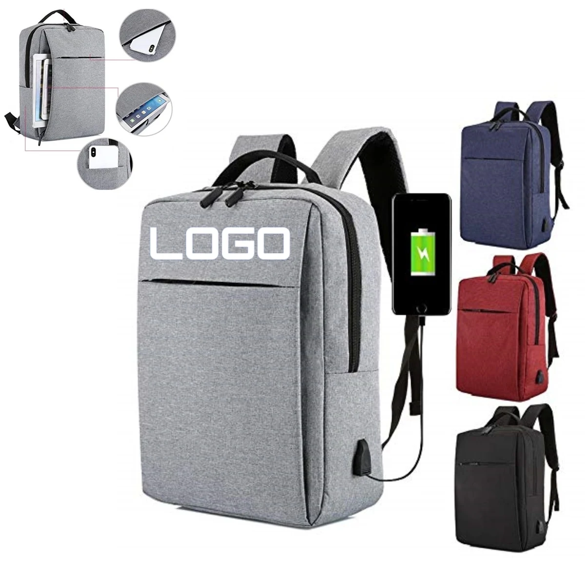 Multifunction Backpack With Charger 1