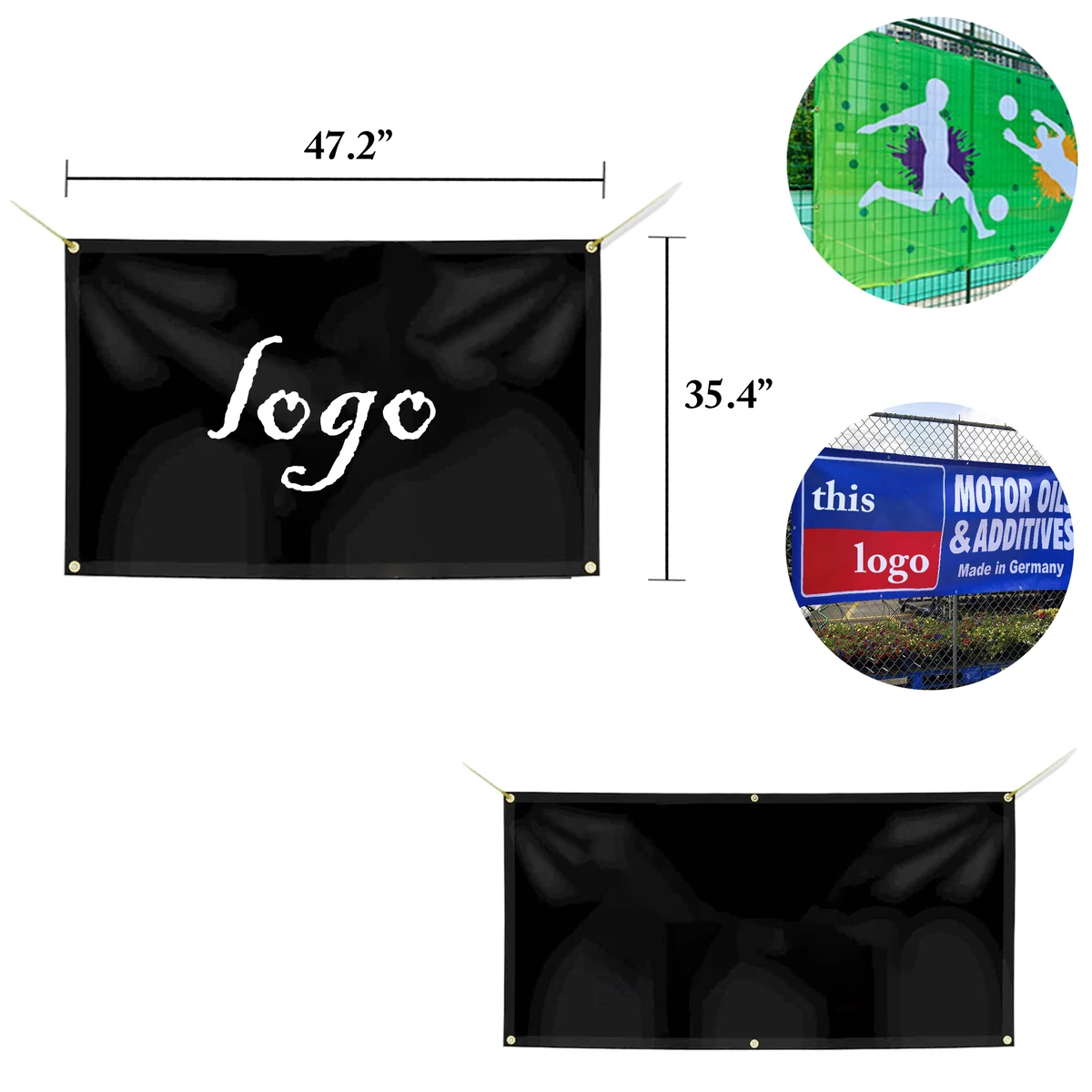 Custom Waterproof 360g PVC Birthday Banner 1