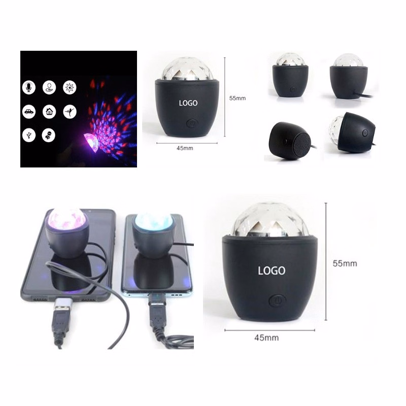 Car music rhythm lamp led flashing DJ ball spotlight Disco
