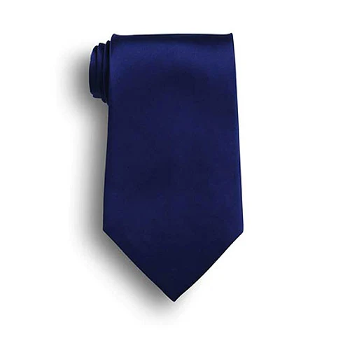 Navy Blue Silk Tie 1