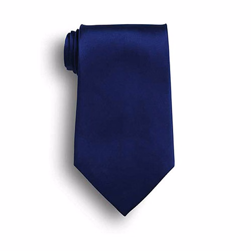 Navy Blue Silk Tie