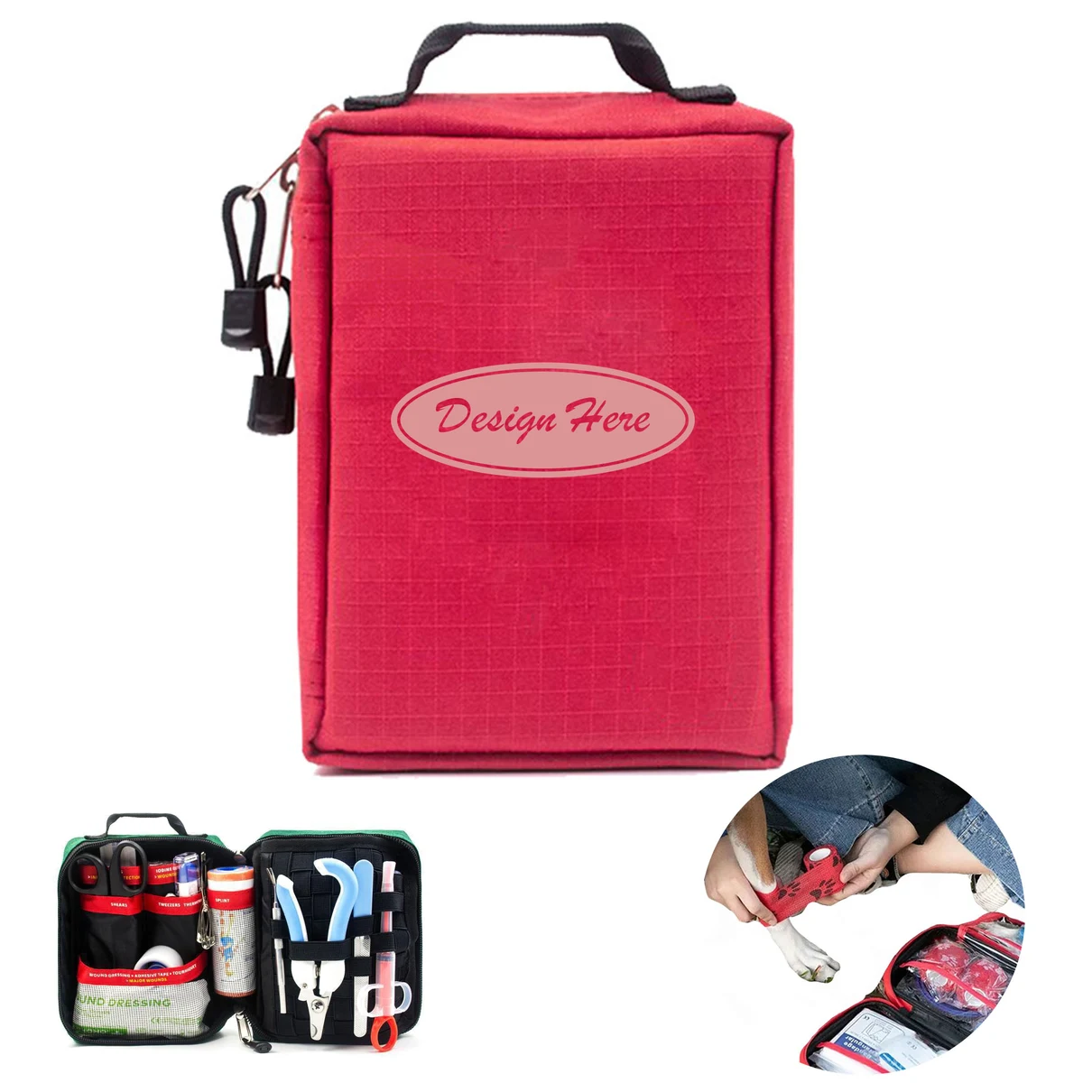 Emergency Pet Care First Aid Kit for Cats & Dogs Travel Use 1