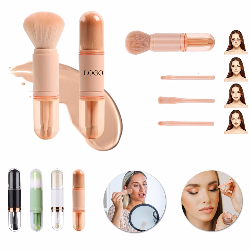 4 in 1 Retractable Makeup Brush