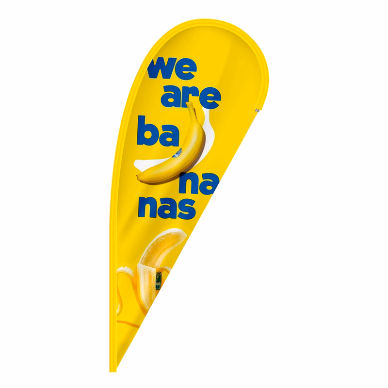 Custom Digital Printed Teardrop Flags 5.5' x 2.5'