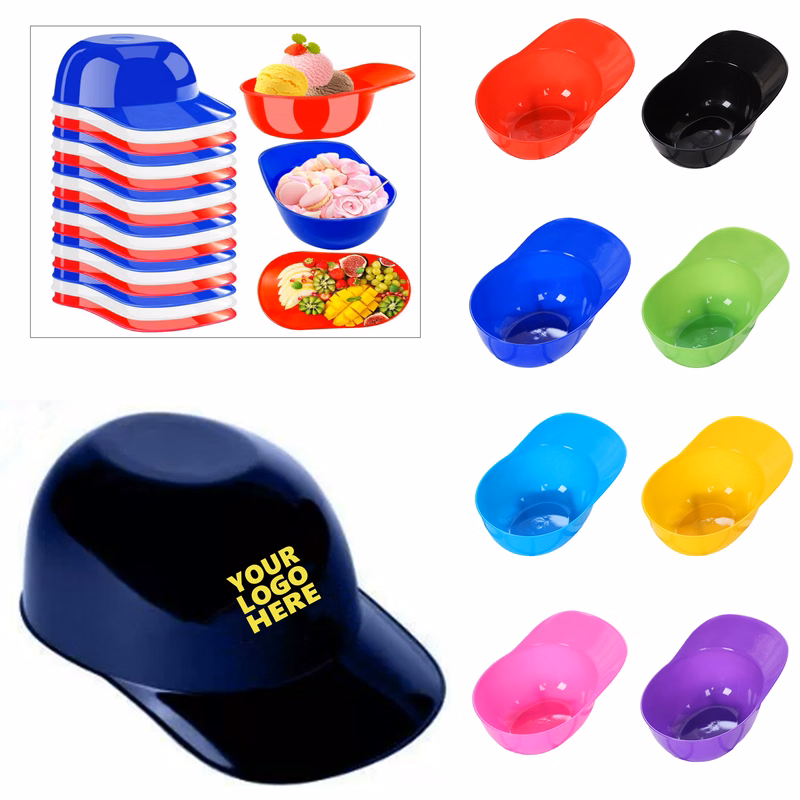 Baseball Helmet-Shaped Ice Cream Snack Bowl (8oz)