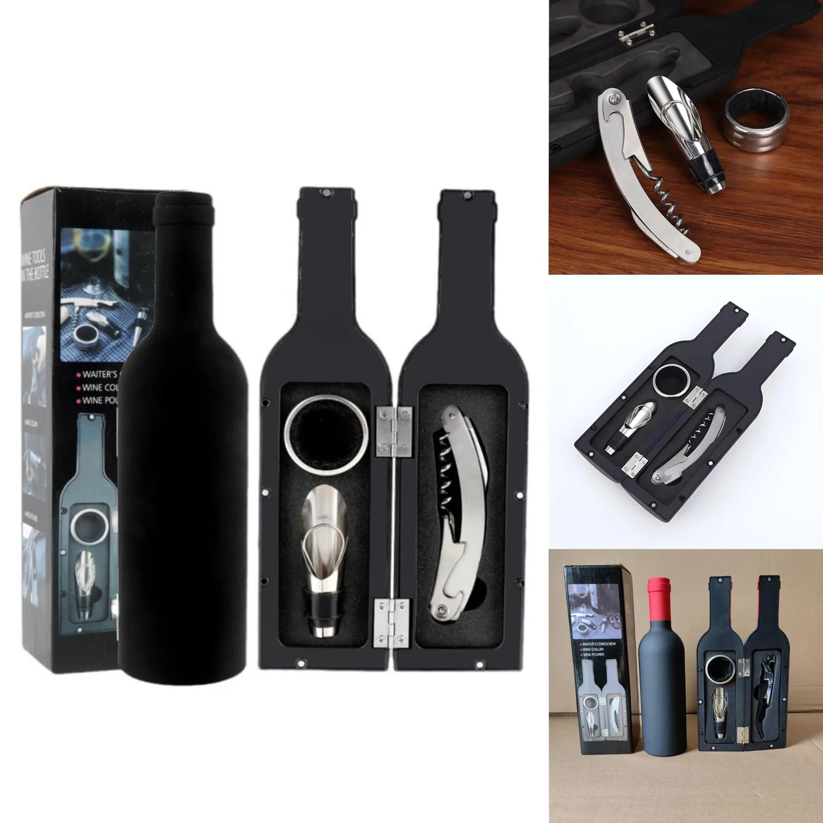Three piece Wine bottle opener 1