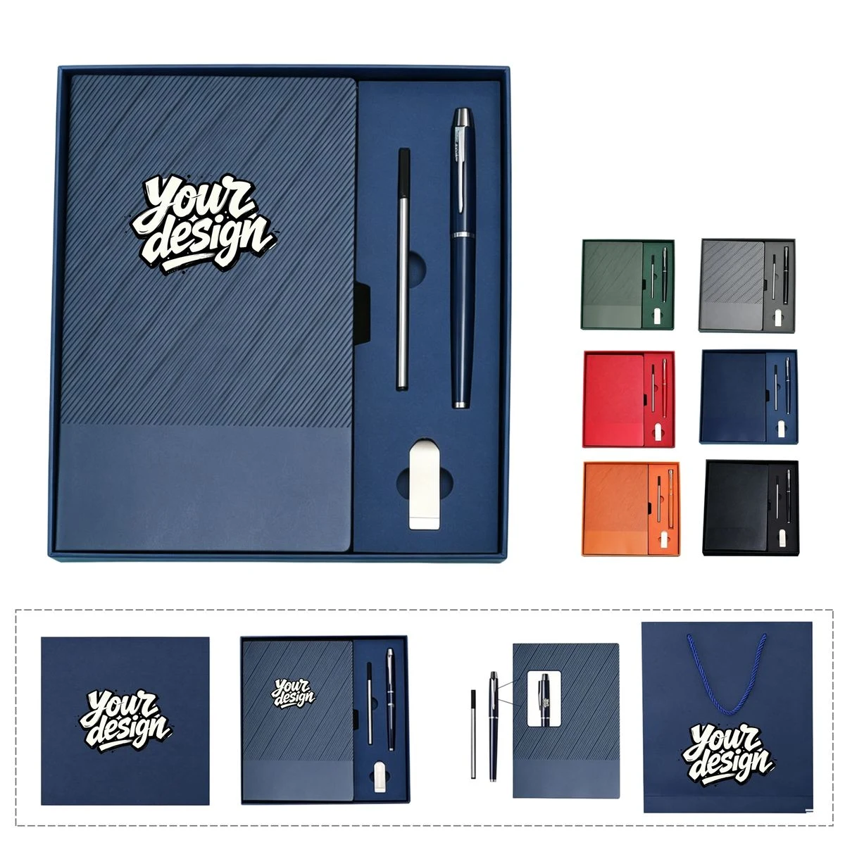Notebook Gift Set with Pen and USB 1
