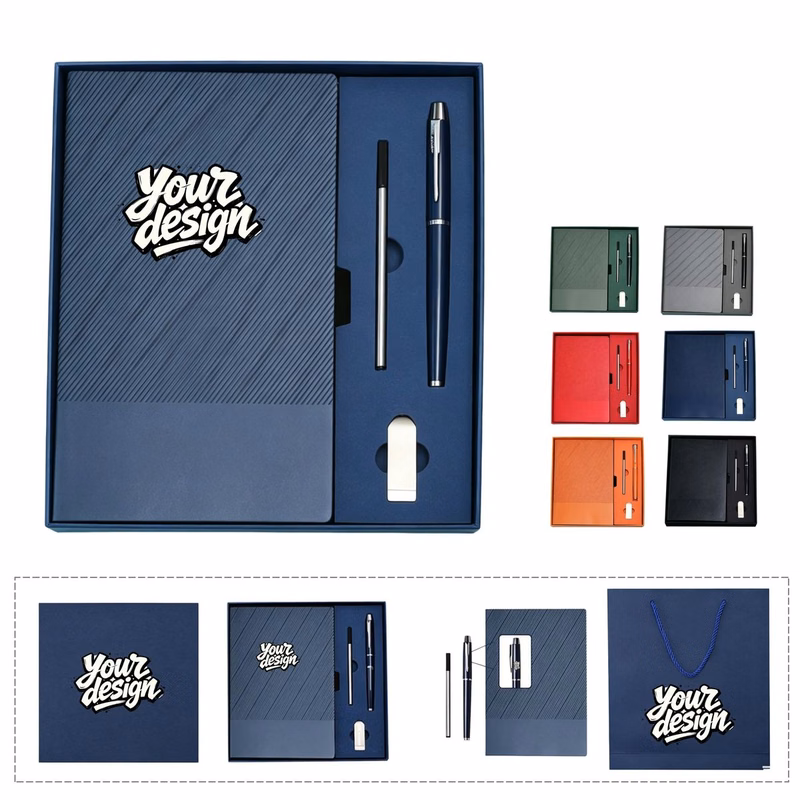 Notebook Gift Set with Pen and USB