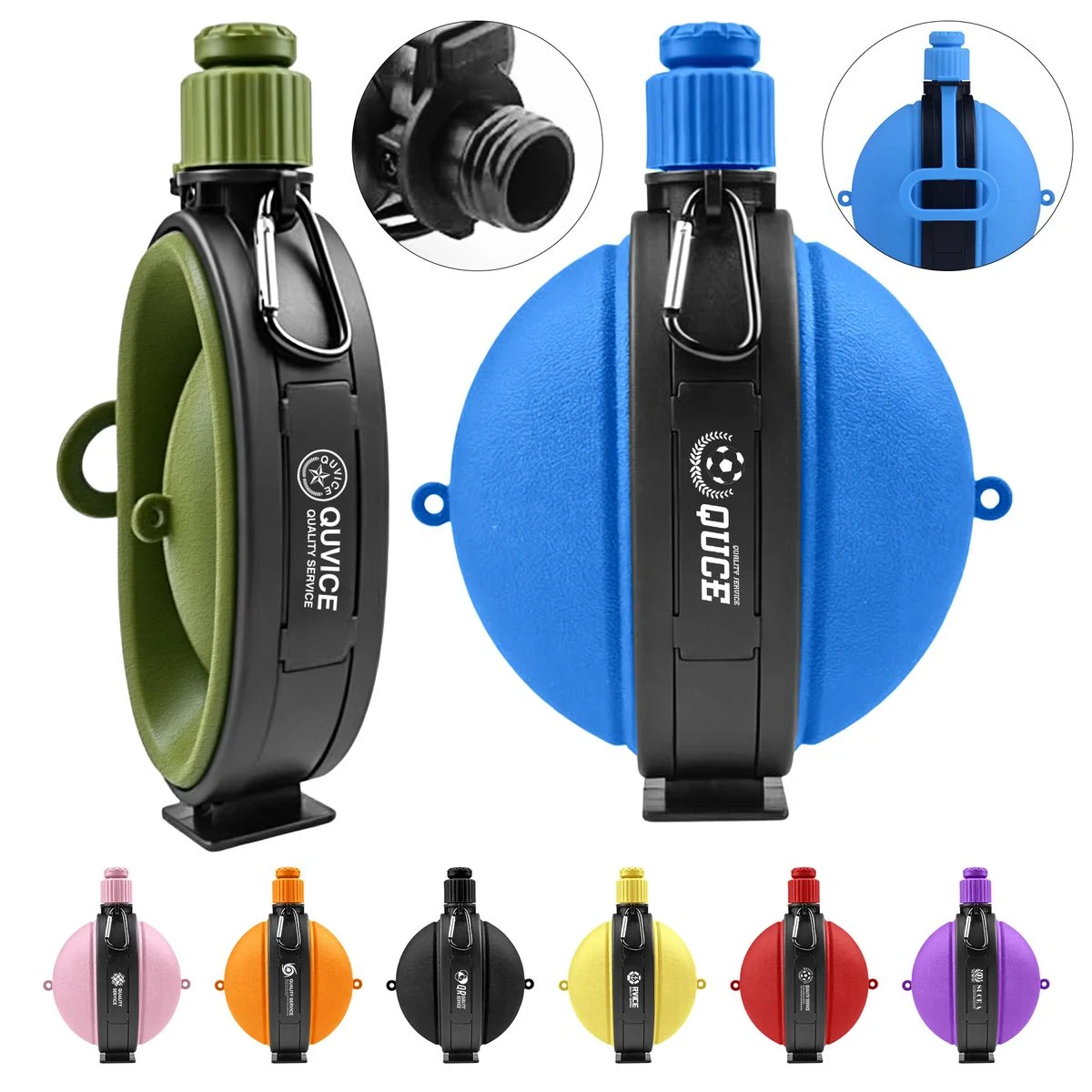 Portable Folding Water Bottle With Compass 1