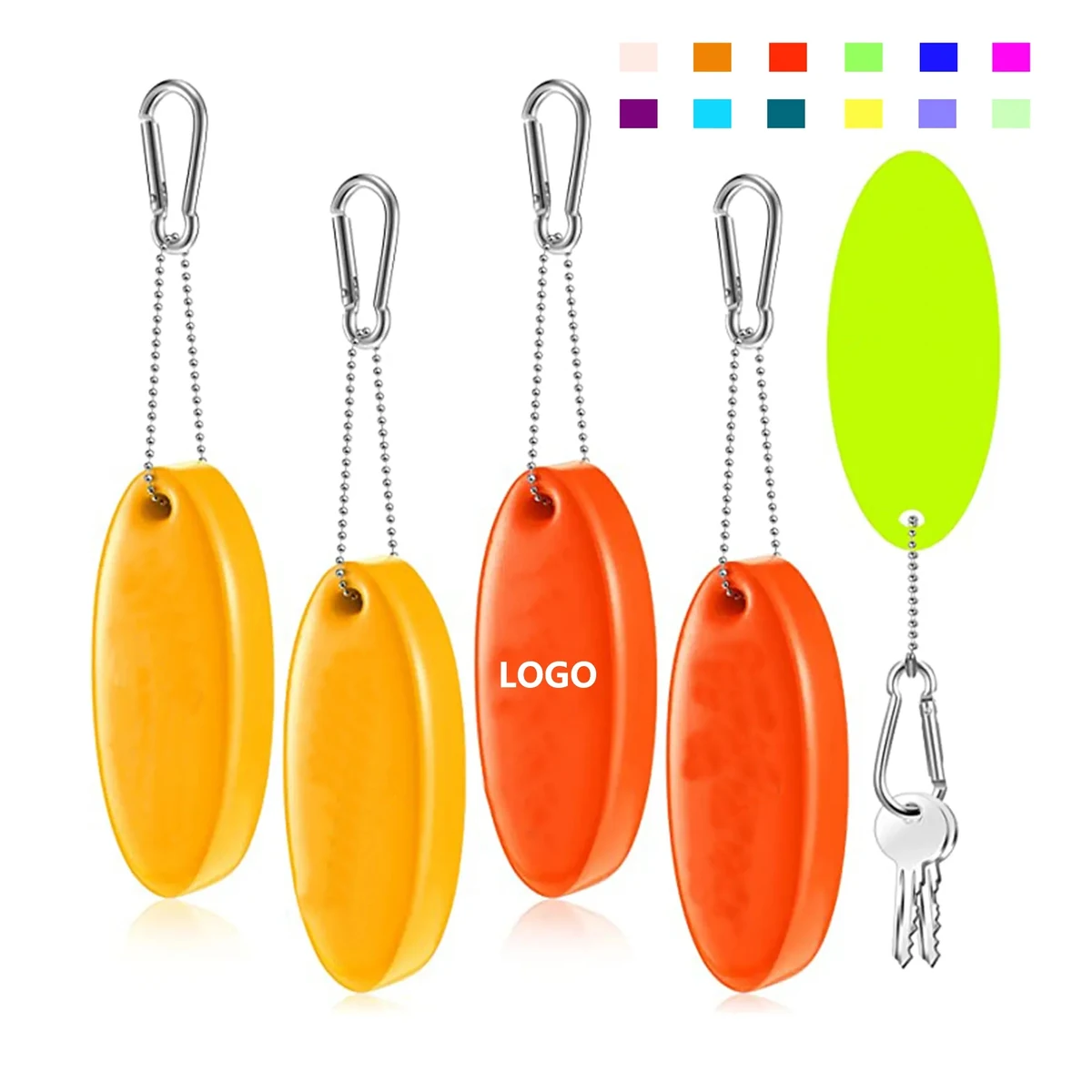 MOQ 50pcs PU Foam Floating Water Keychain 1