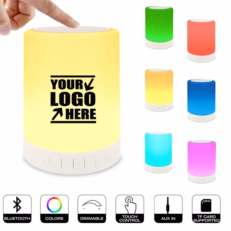 Touch Bedside Lamp With Bluetooth Speaker