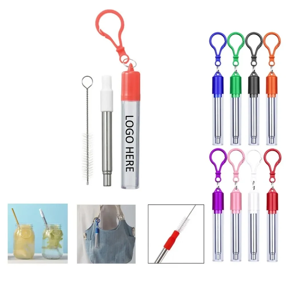 Stainless Steel Straw Reusable Travel Kit 1