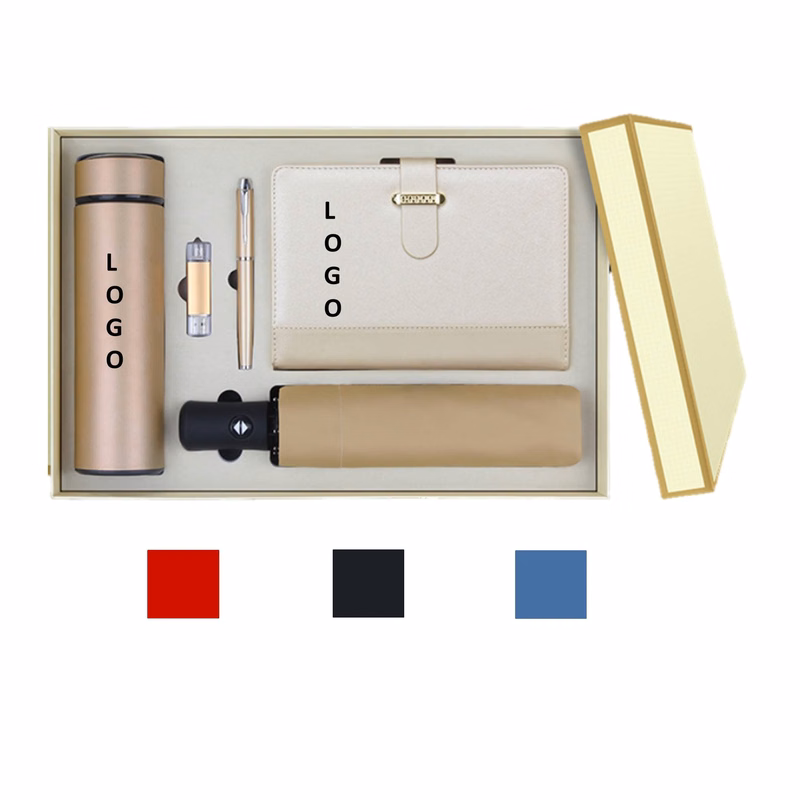 Tumbler And Umbrella Notebook With Usb Flash Pen Gift Box