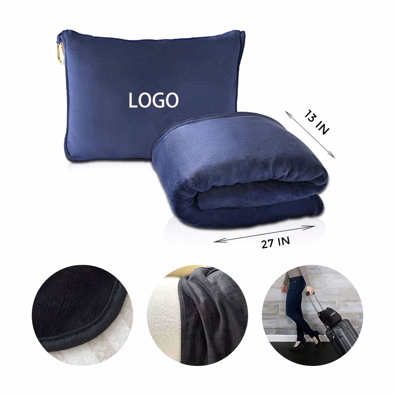 MOQ 10 PCS Flannel Collapsible Storage Blanket