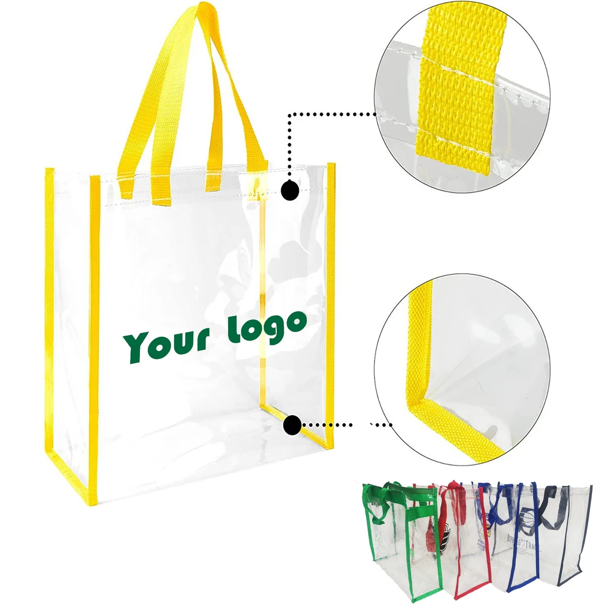 PVC Clear Stadium Tote Bag 1