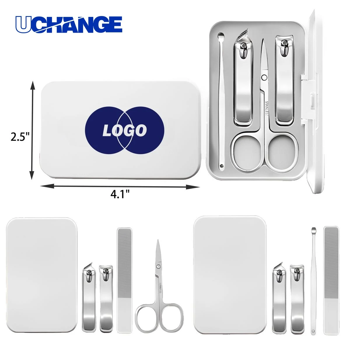 Versatile Stainless Steel Nail Clippers Set 1
