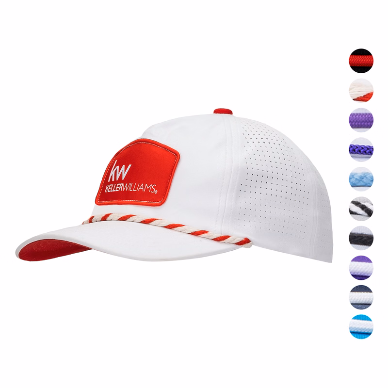 Premium 5-Panel Halfmoon Structure Hyper Poly Fabric with Snapback Closure Cap
