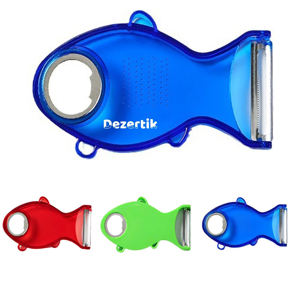 Plastic Fish Shaped Peeler Bottle Opener 1